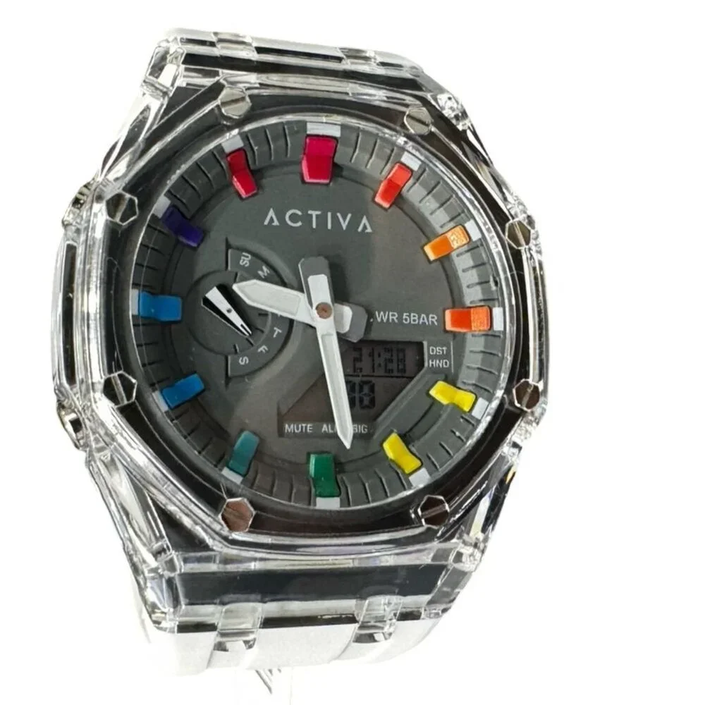 Activa Kaleido x Invicta Men’s Digital Chronograph Watch 53.2mm Modern NEW